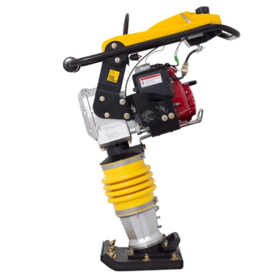 HApisonador de tierra Enermax APGMAX100 con motor Honda de 3hp para compactación de suelos y asfalto