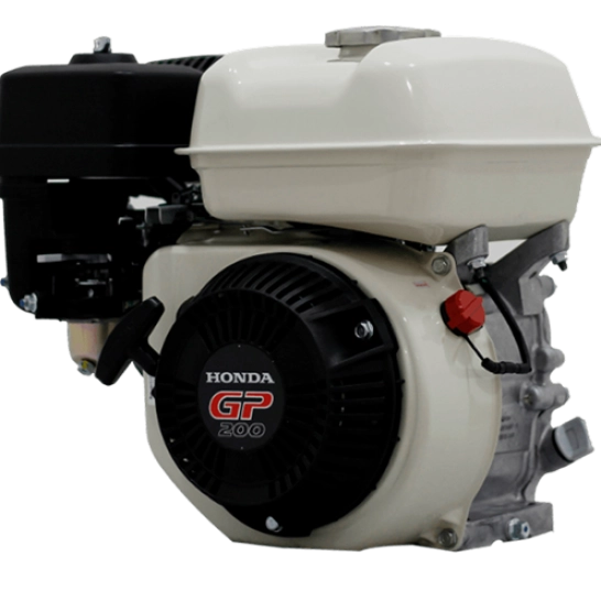 Motor Honda GP200H de 6.5 HP tipo OHV, monocilíndrico de 4 tiempos, recomendado para hidrolavadoras, motobombas, fumigadoras, generadores y equipos agrícolas.