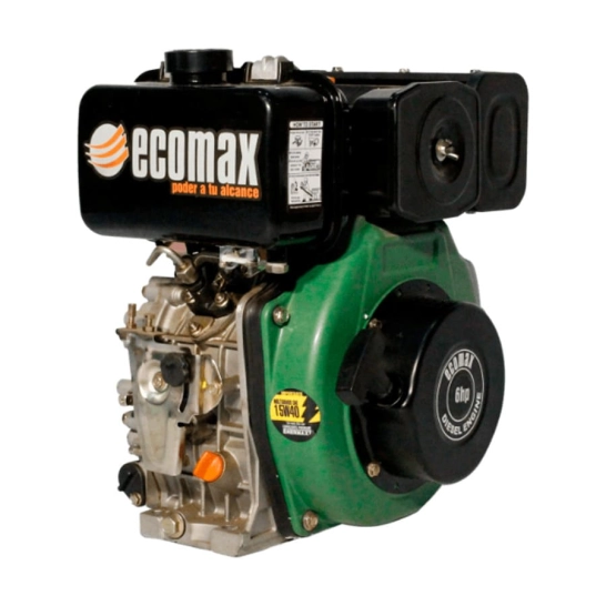 Motor Diésel MD296 de 6 HP con arranque manual y cilindrada de 296cc, ideal para maquinaria pesada en Panamá.