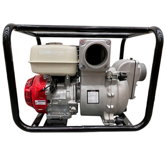 Motobomba inatascable WTH-40 con motor Honda GX390 y conexiones de 4 pulgadas para aguas sucias